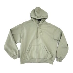 Hollister Sweatshirt Women's L Oversized Hoodie Cozy Y2K Sage Green Relaxed  EUC